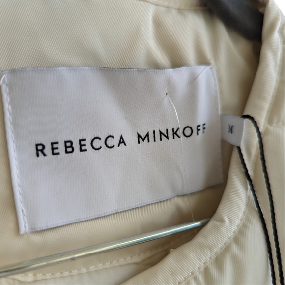 Rebecca Minkoff Cream Lightweight Quilted Jacket - Picture 6 of 6